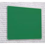 Wall Mounted Magnetic Glass Writing Board - Green - 1500(w) x 1200mm(h) GW15GRN