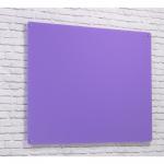 Wall Mounted Magnetic Glass Writing Board - Lilac - 1500(w) x 1200mm(h) GW15LI