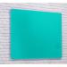 Wall Mounted Magnetic Glass Writing Board - Turquoise - 600(w) x 450mm(h) GW4ST