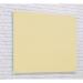 Wall Mounted Magnetic Glass Writing Board - Cream - 1000(w) x 650mm(h) GW6SC