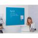 Wall Mounted Magnetic Glass Writing Board - Cream - 1000(w) x 650mm(h) GW6SC