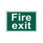 Spectrum Industrial Fire Exit Text Pvc Sign 300X200Mm 150 SPT13613