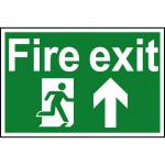 Spectrum Industrial Fire Exit RM Arrow Up S/A PVC Sign 300x200mm 1505 SPT13616