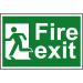 Spectrum Industrial Fire Exit RM Left S/A PVC Sign 300x200mm 1508