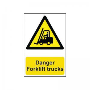 Spectrum Industrial Spectrum Safety Sign Danger Forklift Trucks PVC