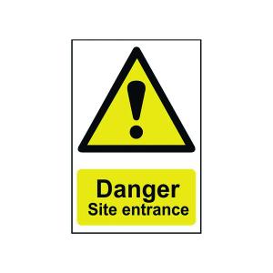 Spectrum Industrial Danger Site Entrance PVC Sign 400x600mm 4102