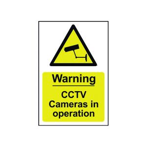 Spectrum Industrial Warning CCTV Cameras In Op SA PVC Sign 200x300mm