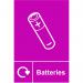 Spectrum Industrial Recycle Sign Batteries 150x200mm SAV 18164