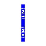 Floor And Wall 2M Distance Marker Blu P20 STP182-20 SPT61146