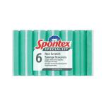 Spontex Specialist Non-Scratch Sponge Scourer Blue/White (Pack of 6) 19400212 SPX08017