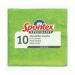 Spontex Specialist Microfibre Cloths Green (Pack of 10) 19700240 SPX15317