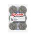 Spontex Specialist Stainless Steel Scourers XL Silver (Pack of 6) 19500135 SPX60017