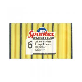 Spontex Specialist General Purpose Sponge Scourers (Pack of 6) 19400213 SPX80117