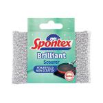 Spontex Brilliant Scourer Pad Silver Non-scratch 31600328 SPX90033