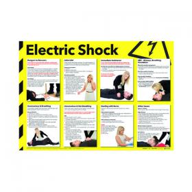 Health and Safety 420x594mm Electric Shock Poster FA551 SR11122
