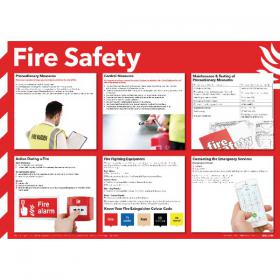 Health and Safety 420x594mm Fire Safety Poster FA601 SR11123