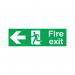 Safety Sign Fire Exit Running Man Arrow Left 150x450mm PVC FX04311R SR11133