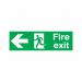 Safety Sign Fire Exit Running Man Arrow Left 150x450mm PVC FX04311R SR11133