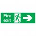 Safety Sign Fire Exit Running Man Arrow Right 150x450mm PVC FX04411R SR11134