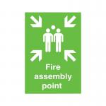 Safety Sign Fire Assembly Point A2 PVC FR04548R SR11138