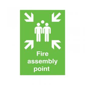 Safety Sign Fire Assembly Point A2 PVC FR04548R SR11138