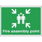 Safety Sign Fire Assembly Point A2 PVC FR04548R SR11138