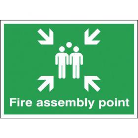 Safety Sign Fire Assembly Point A2 PVC FR04548R SR11138