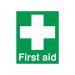 Safety Sign First Aid Sign PVC 100x250mm FA00607R SR11146