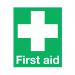 Safety Sign First Aid Sign PVC 100x250mm FA00607R SR11146