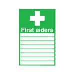 Safety Sign First Aiders 300x200mm PVC FA01926R SR11148