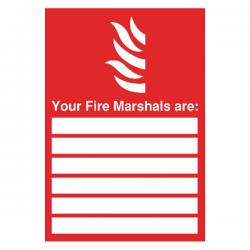 Cheap Stationery Supply of Safety Sign Your Fire Marshals A4 PVC FR09850R SR11172 Office Statationery