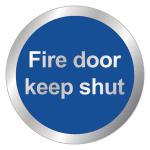 Safety Sign Fire Door Keep Shut 76mm RDS15 SR11175