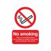 Safety Sign This is a No Smoking Vehicle 100x75mm Self-Adhesive PH05104S SR11176