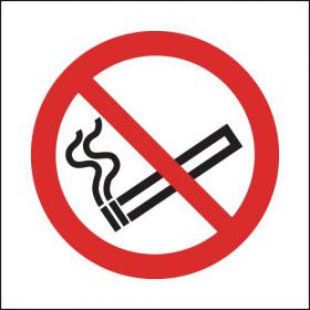 Safety Sign No Smoking Symbol 50x50mm Self-Adhesive PH04739S SR11177
