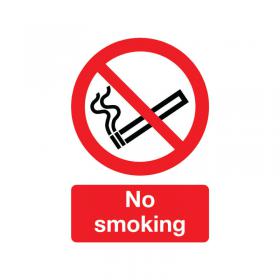 Safety Sign No Smoking A5 Self-Adhesive (Confirms to BS EN ISO 7010) ML02051S SR11182