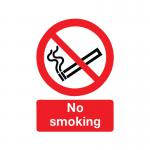 Safety Sign No Smoking A4 PVC ML02079R SR11183