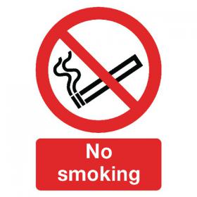 Safety Sign No Smoking A4 PVC ML02079R SR11183