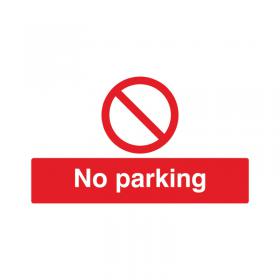 Safety Sign No Parking 300x500mm PVC ML01929R SR11191