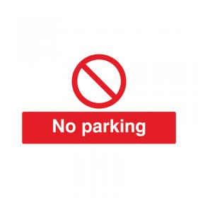 Safety Sign No Parking 300x500mm PVC ML01929R SR11191