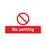 Safety Sign No Parking 300x500mm PVC ML01929R SR11191