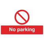 Safety Sign No Parking 300x500mm PVC ML01929R SR11191