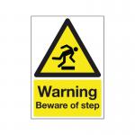 Safety Sign Warning Beware of Step A5 PVC HA21451R SR11198