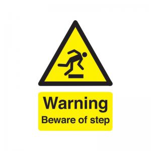 Signs and Labels Safety Sign Warning Beware of Step A5 Self-Adhesive