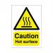 Safety Sign Caution Hot Surface A5 Self-Adhesive HA04151S SR11207