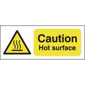Safety Sign Caution Hot Surface A5 Self-Adhesive HA04151S SR11207