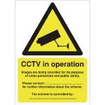 Warning Sign Data Protection Act Compliant Self-Adhesive Sign A5 DPACCTVS SR11219