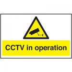Warning Sign CCTV In Operation A5 PVC GN00751R SR11221