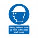 Safety Sign Safety Helmets Must Be Worn PVC A4 MA04650R SR11230