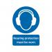 Safety Sign Hearing Protection Must be Worn A4 PVC MA01950R SR11234