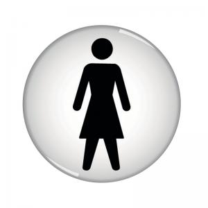 Signs and Labels General Domed Sign Women Symbol 60mm RDS1 SR11235